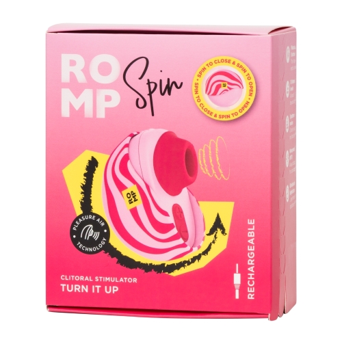 Вакуумний стимулятор клітора в тревел-форматі рожевий ROMP Spin - 3