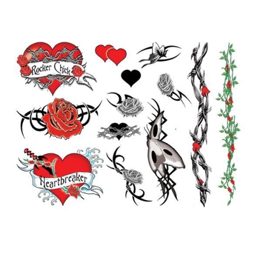 Тимчасове тату Tattoo Set-Rocker Chick - 3