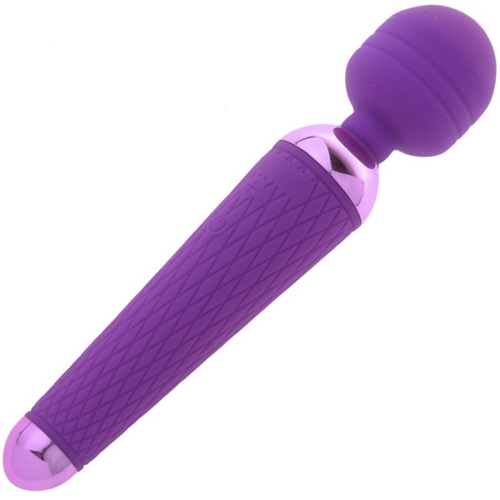 Универсальный вибромассажер Ванд фиолетового цвета CanWin Purple point - 1