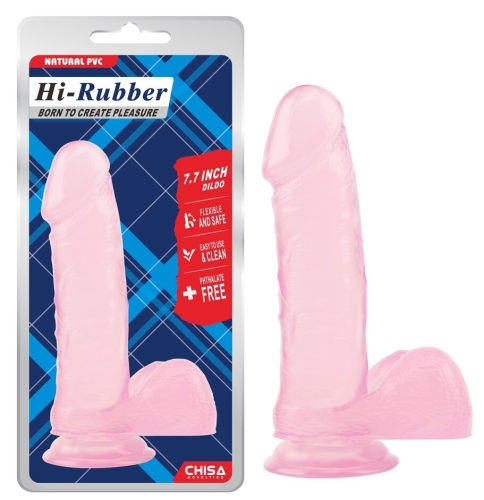 Фалоімітатор реалістичний на присоску рожевий CHISA 7.7 Inch Dildo - 1