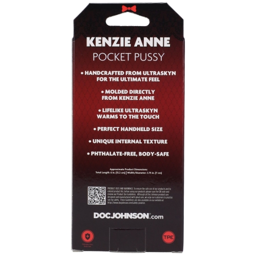 Мастурбатор Вагина порноактрисы Kenzie Anne телесного цвета Doc Johnson - 7