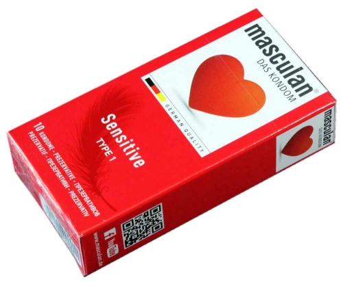 Презервативы ультратонкие розовые Masculan Sensitive 10 штук - 2