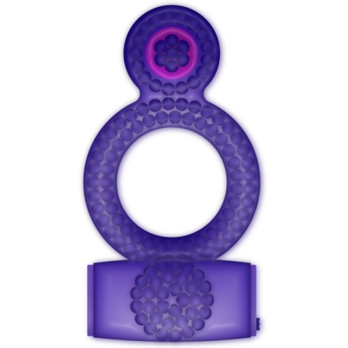 Эрекционное виброкольцо на член фиолетовое Casual Love Ring Vibrating Double Pleasure - 2