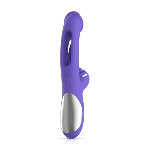 Вібратор кролик для точки G та клітора фіолетовий Good Vibes Only Tess Rabbit Vibrator with G-Spot - 4