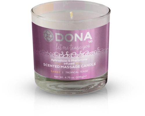 Масажна Свічка з ароматом пристрасть DONA Scented 135 гр - 1