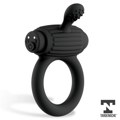 Эрекционное виброкольцо для члена силиконовое черного цвета Tardenoche Dully Vibrating - 2