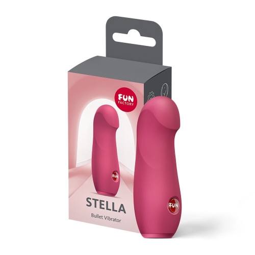 Мини вибратор для клитора малиновый Fun Factory Stella Raspberry - 6