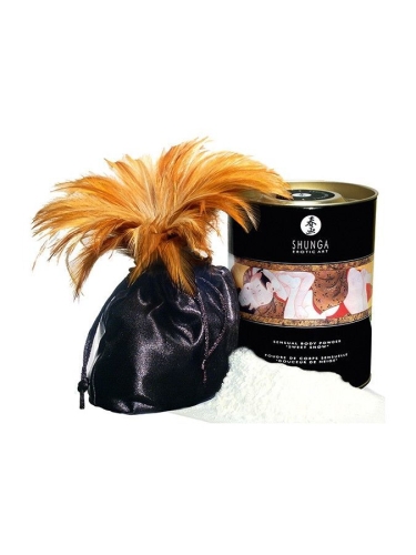 Съедобная пудра для тела Shunga Sweet Snow Body Powder - Raspberry feeling (228 грамм) Малина для сексуальных игр (Шунга Сюнга) - 1