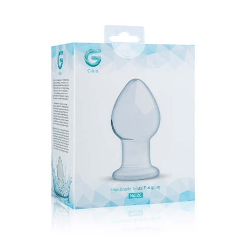 Анальна пробка скляна Gildo Glass Buttplug No. 26 - 4