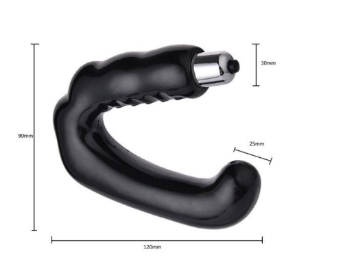 Вібромасажер простати чорний Anal Stimulator for Duble pleasure - 3