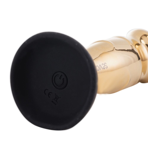 Вібромасажер простати золотистого кольору Lockink Sevanda Hercules Vibrating - 3