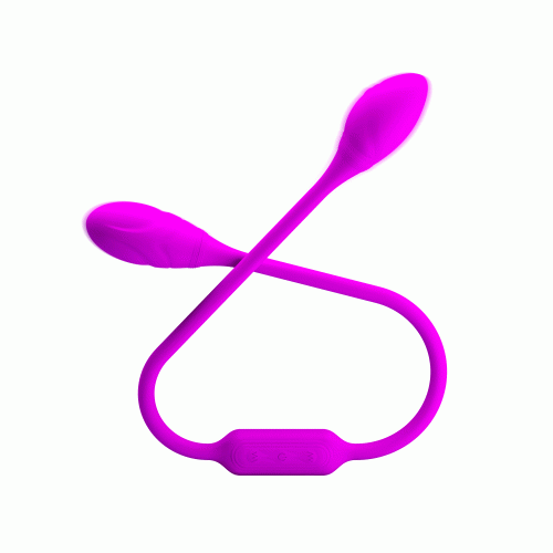Двухсторонний вибратор для пар фиолетовый LYBAILE PRETTY LOVE Dream Lover's Whip - 2