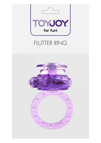 Эрекционное виброкольцо фиолетового цвета Toy joy - 2