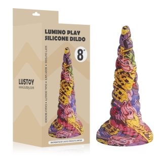 Фаллоимитатор конусной формы из высококачественного силикона цветной Lustoy Lumino Play 