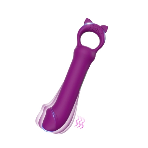 Мини-вибратор реалистичный для клитора и сосков фиолетовый Every Night Toys Grace 10 режимов вибрации - 2