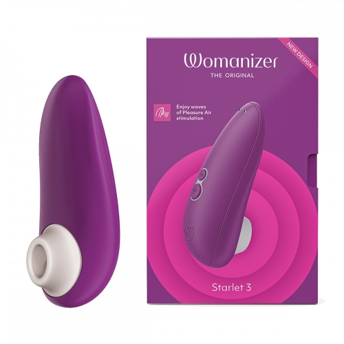 Вакуумный клиторальный стимулятор фиолетовый Womanizer Starlet 3 - 1
