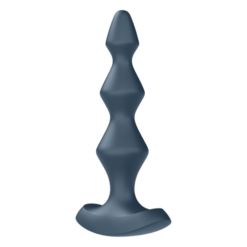 Анальный 12/3,2 см стимулятор-бусины с двумя моторами Satisfyer Lolli-Plug 1 (dark teal) Пробка Лолли - 4