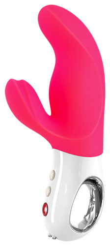 Вибратор со стимуляцией клитора розовый Fun Factory Miss Bi - 7