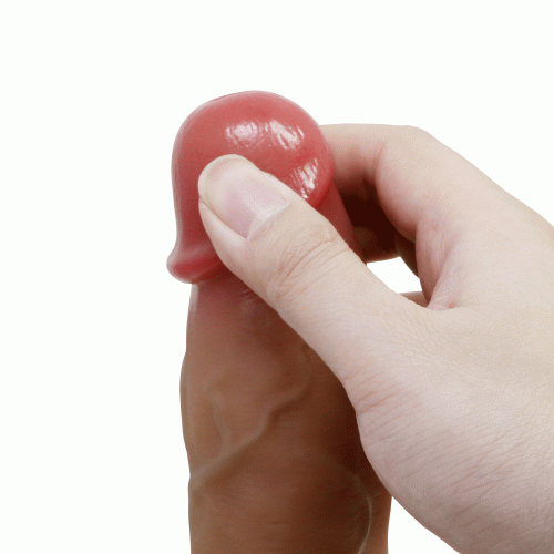 Силіконовий фалоімітатор реалістичний на присосці LYBAILE PRETTY LOVE Dwell 7.6&amp;quot; Super Soft Liquid Silicone - 6