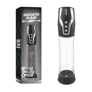 Автоматична вакуумна помпа для члена прозоро-чорна Men Powerup Passion Pump