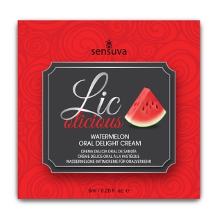 Гель для мінету маслянистий зі смаком кавуна Sensuva Lic o licious 6 мл