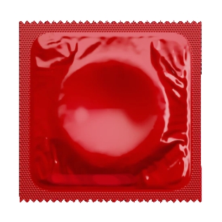 Презерватив с ароматом спелой вишни в красном цвете Amor Cherry 1 штука