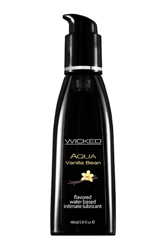 Оральний лубрикант на водній основі зі смаком ванілі Wicked sensual care Аqua 60 мл - 1