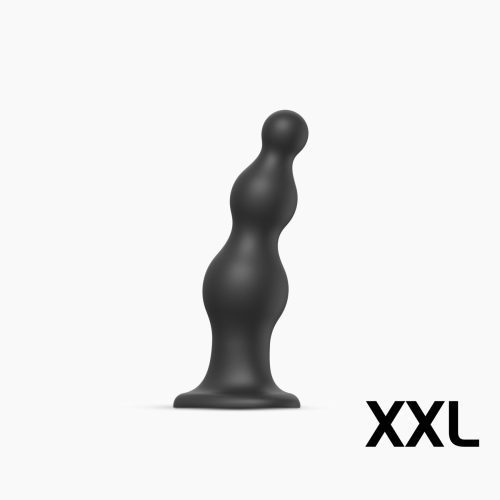 Насадка для страпона силиконовая черная Strap-On-Me Dildo размер XXL - 1