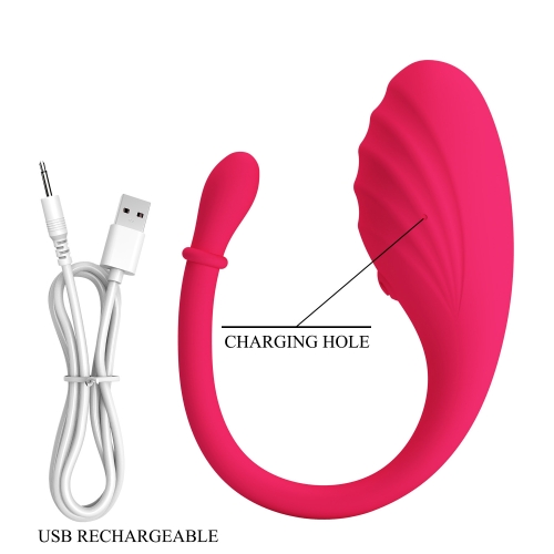 Смарт виброяйцо вагинальное силиконовое красное LYBAILE Romance Undine App Control Bullet Vibrator - 8