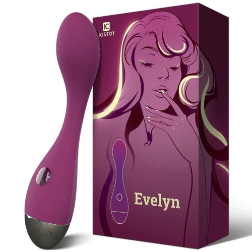 Потужний вібратор для точки G силіконовий KisToy Evelyn - 6