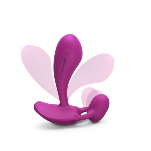 Вибратор для стимуляции клитора розового цвета с пультом ДУ Love To Love Witty Sweet Orchid - 3