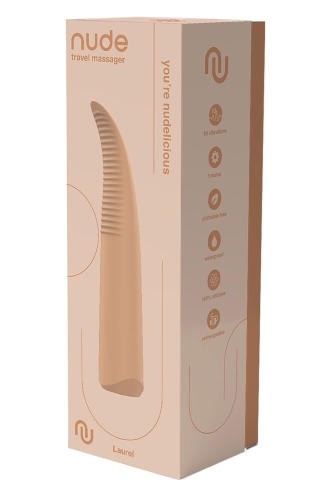Вібратор для точкової стимуляції клітора бежевого кольору Dream Toys Nude Laurel - 5