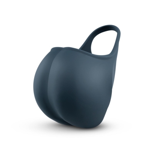 Эрекционное кольцо на член со стимуляцией мошонки синего цвета Boners Stimulating Ball Pouch - 1
