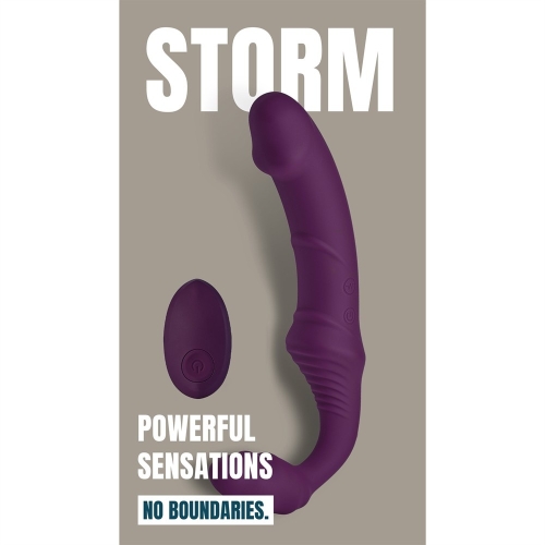 Безремневой вибрострапон с дистанционным пультом фиолетовый Dream Toys Storm - 8