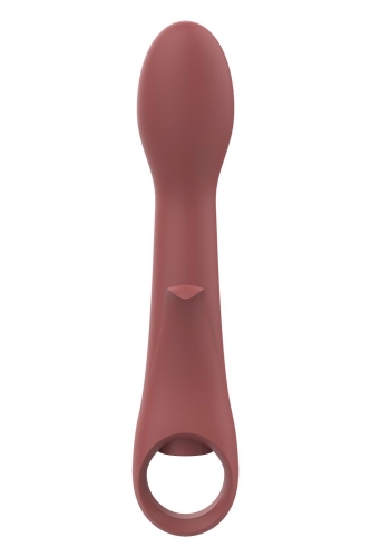Вибратор вагинальный и для точки G коричневого цвета Dream Toys Nude Sierra - 4