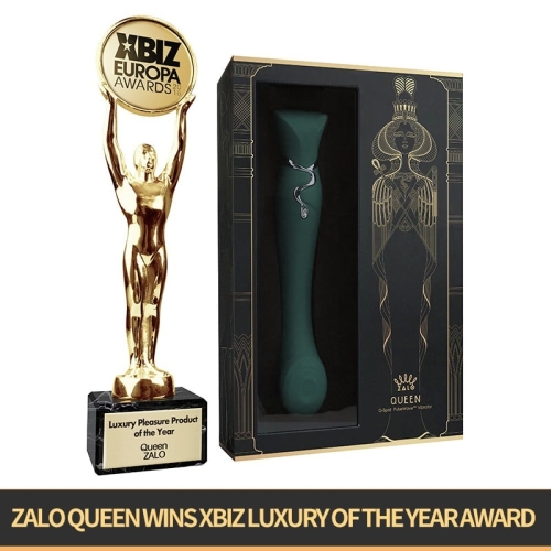 Вібратор вагінальний для точки джі 3 в 1 зелений Zalo Queen Jewel - 8