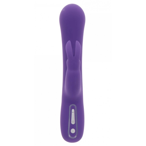 Вибратор с отростком для клитора фиолетового цвета Toy joy Exciting Rabbit Vibrator - 2