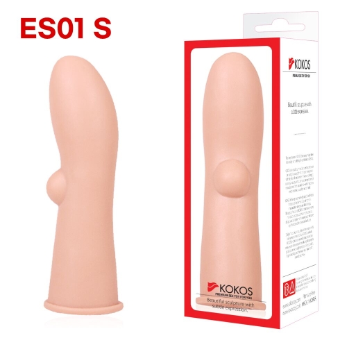 Насадка на член телесного цвета Kokos Extreme Sleeve ES.01 размер S - 3
