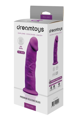 Фалоімітатор реалістичний на присосці фіолетовий Dreamtoys Real Love - 5