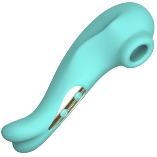 Вакуумний стимулятор клітора бірюзового кольору Winyi Suction Bunny - 1