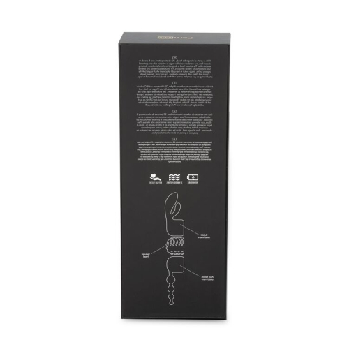Вібромасажер Wand для інтимних зон з трьома насадками чорний Pornhub Spell Wand Set - 12
