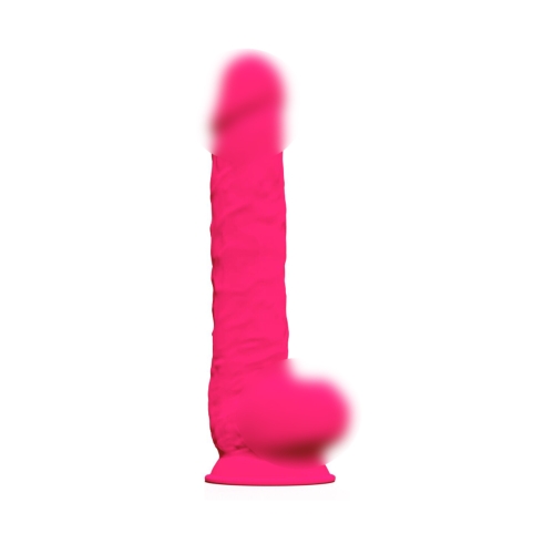Фалоімітатор двошаровий на присосці рожевого кольору SilexD Kingston Pink - 1