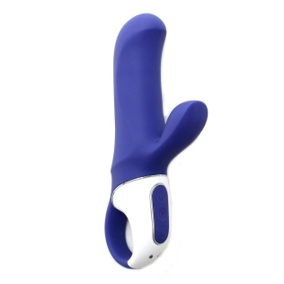 Вібратор силіконовий вагінальний зі стимуляцією клітора Satisfyer Vibes Magic Bunny 
