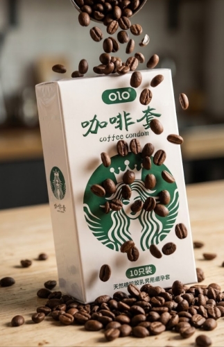 Презервативи натуральний латекс з ароматом кави OLO Coffee Condom упаковка 10 штук - 1
