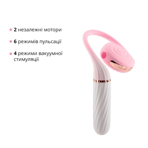 Потрясающий пульсатор с вакуумной стимуляцией для клитора розовый Otouch LOLLIPOP - 3