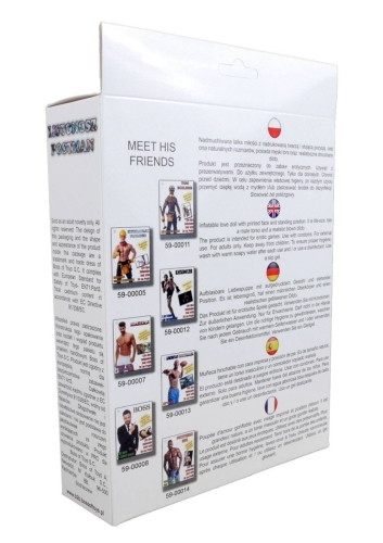 Надувная кукла с напечатанным лицом и членом телесного цвета Boss of toys Boss Series Postman - 3
