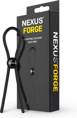 Ерекційне ласо на пеніс Nexus FORGE Single чорне - 6