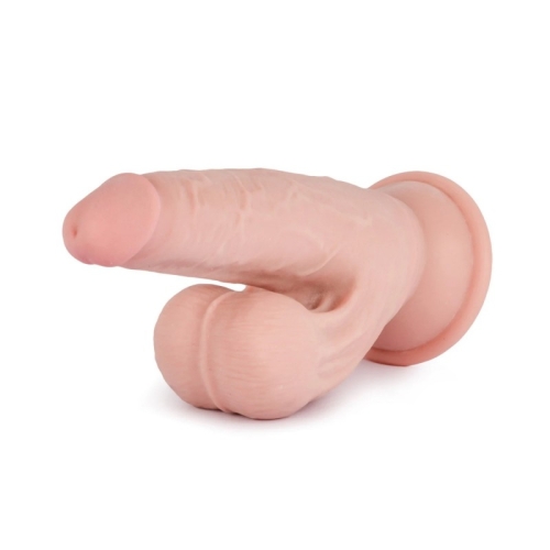 Фаллоимитатор реалистичный на присоске телесного цвета Vscnovelty Knight Cock 3D Triple Density Dildo 7.5 - 3