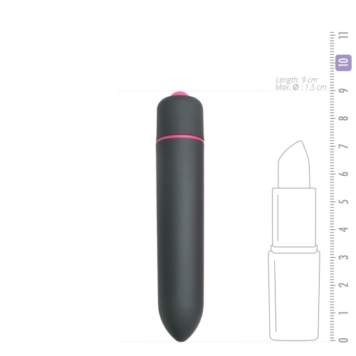 Вибропуля для стимуляции клитора из пластика черного цвета Easytoys - 2