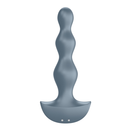 Анальный 12/3,2 см стимулятор-бусины с двумя моторами Satisfyer Lolli-Plug 2 (ice blue) Пробка Лолли - 5